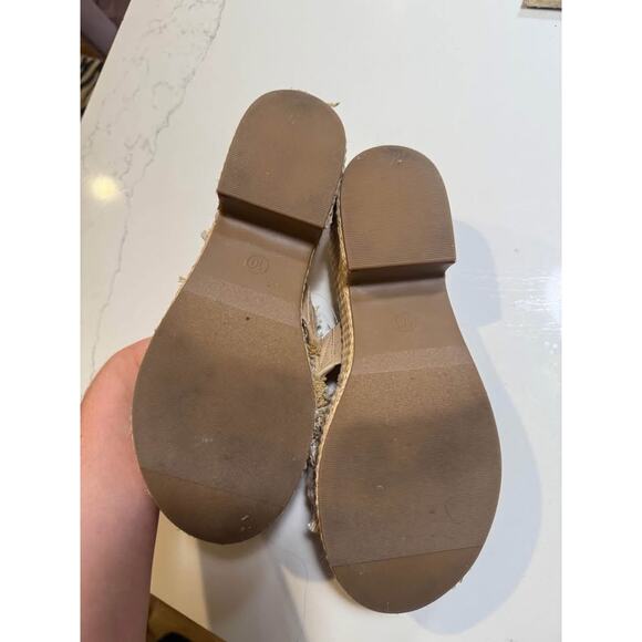 Universal Threads Summer Straw Platform Heels Size 10 - Picture 5 of 7